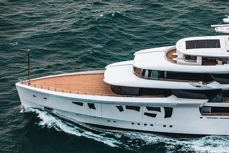 a couple of white boats in the water aboard ARTEFACT Yacht for Sale
