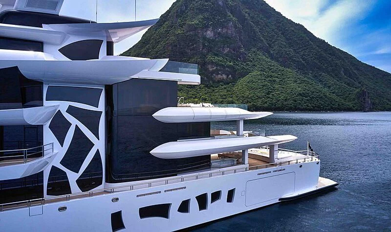 a boat on the water aboard ARTEFACT Yacht for Sale