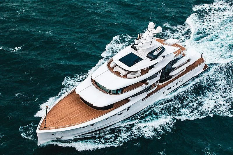 a boat on the water aboard ARTEFACT Yacht for Sale