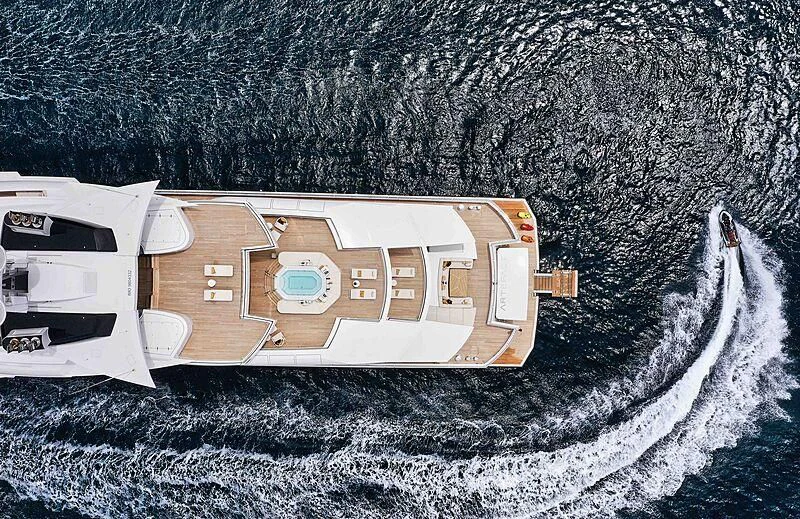 graphical user interface aboard ARTEFACT Yacht for Sale