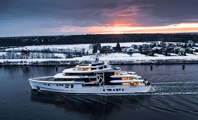 a boat on the water aboard ARTEFACT Yacht for Sale