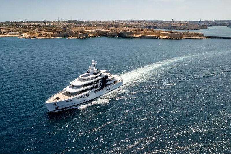 a boat on the water aboard ARTEFACT Yacht for Sale