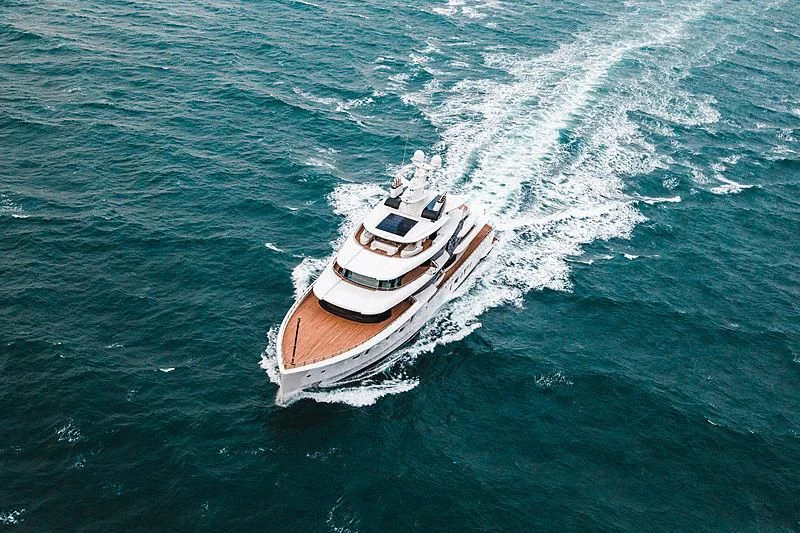 a boat in the water aboard ARTEFACT Yacht for Sale