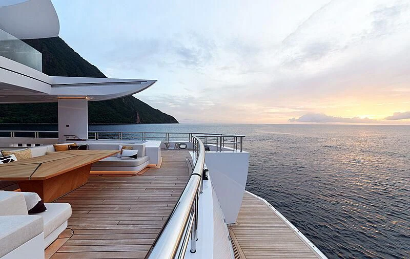 a boat on a body of water aboard ARTEFACT Yacht for Sale