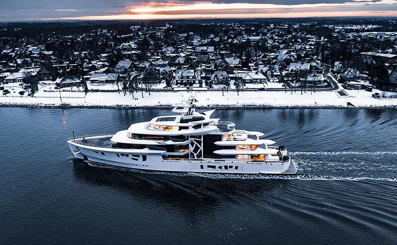 a boat on the water aboard ARTEFACT Yacht for Sale