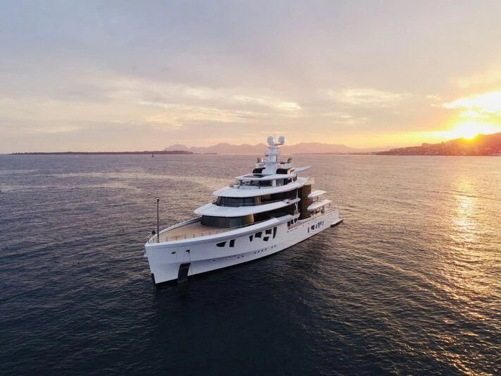 a boat in the water aboard ARTEFACT Yacht for Sale