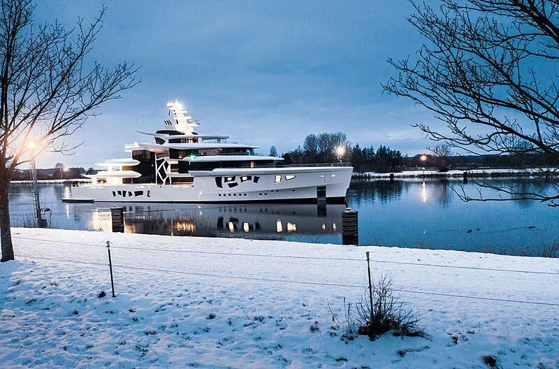 a boat on the water aboard ARTEFACT Yacht for Sale