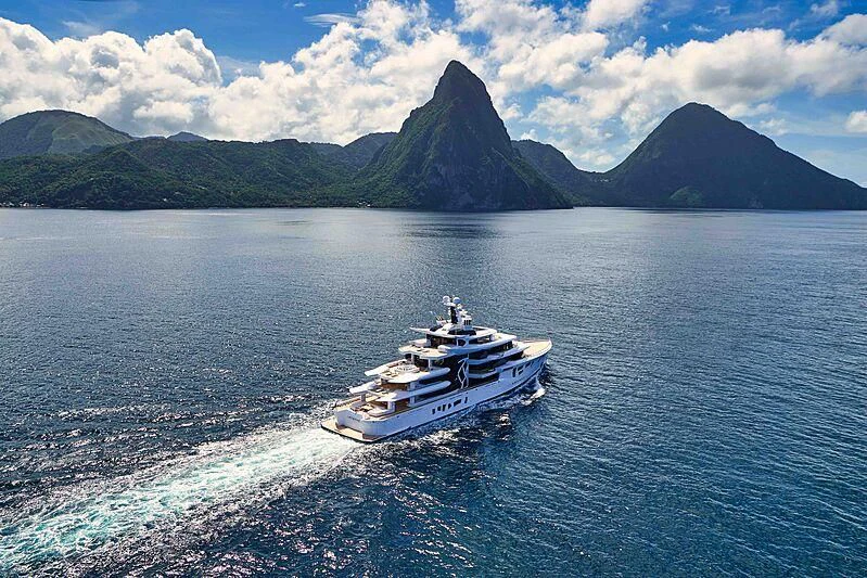 a boat on the water aboard ARTEFACT Yacht for Sale