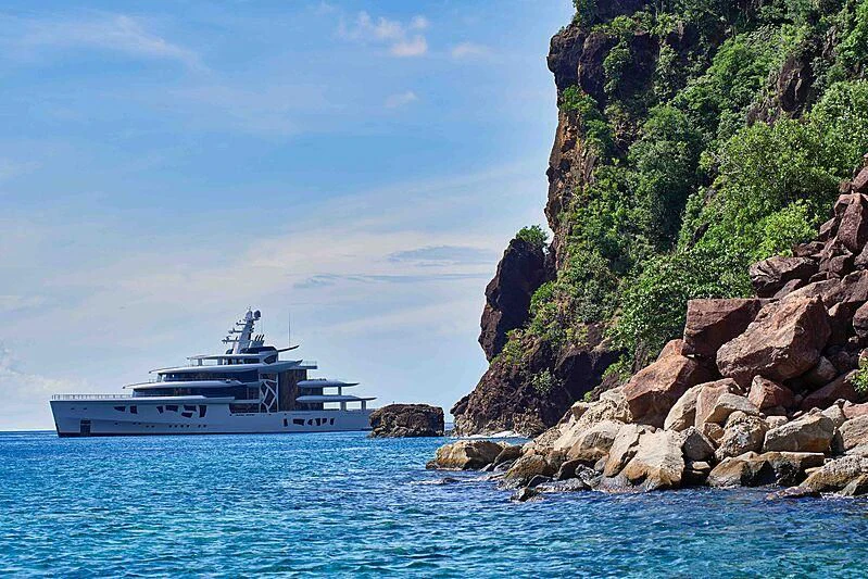 a boat on the water aboard ARTEFACT Yacht for Sale