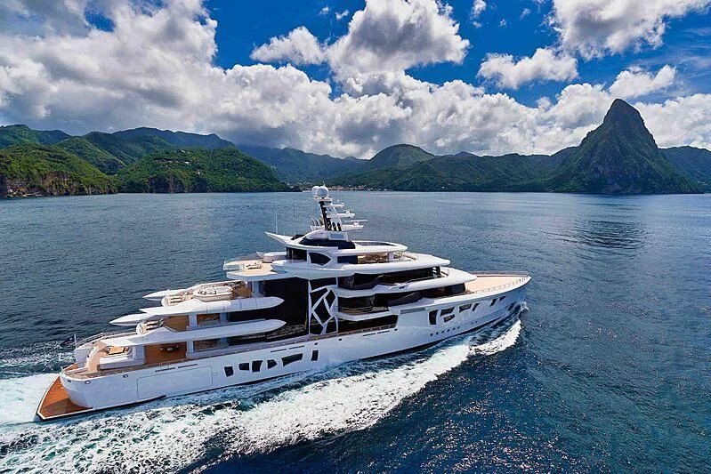 a boat on the water aboard ARTEFACT Yacht for Sale