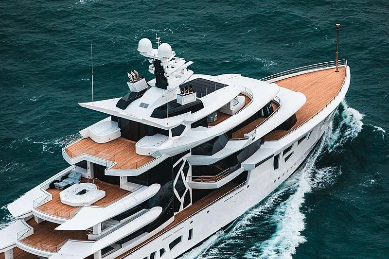 a ship on the water aboard ARTEFACT Yacht for Sale