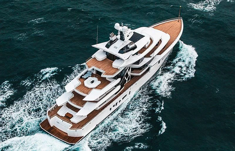 a boat on the water aboard ARTEFACT Yacht for Sale