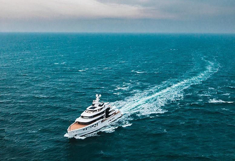 a boat in the water aboard ARTEFACT Yacht for Sale