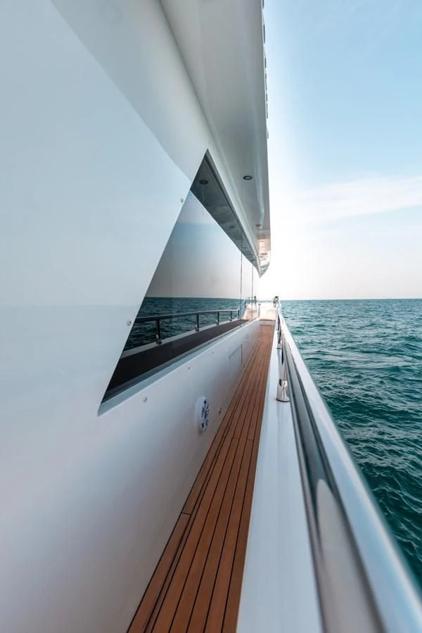 a boat on the water aboard RODINIA 2 Yacht for Sale