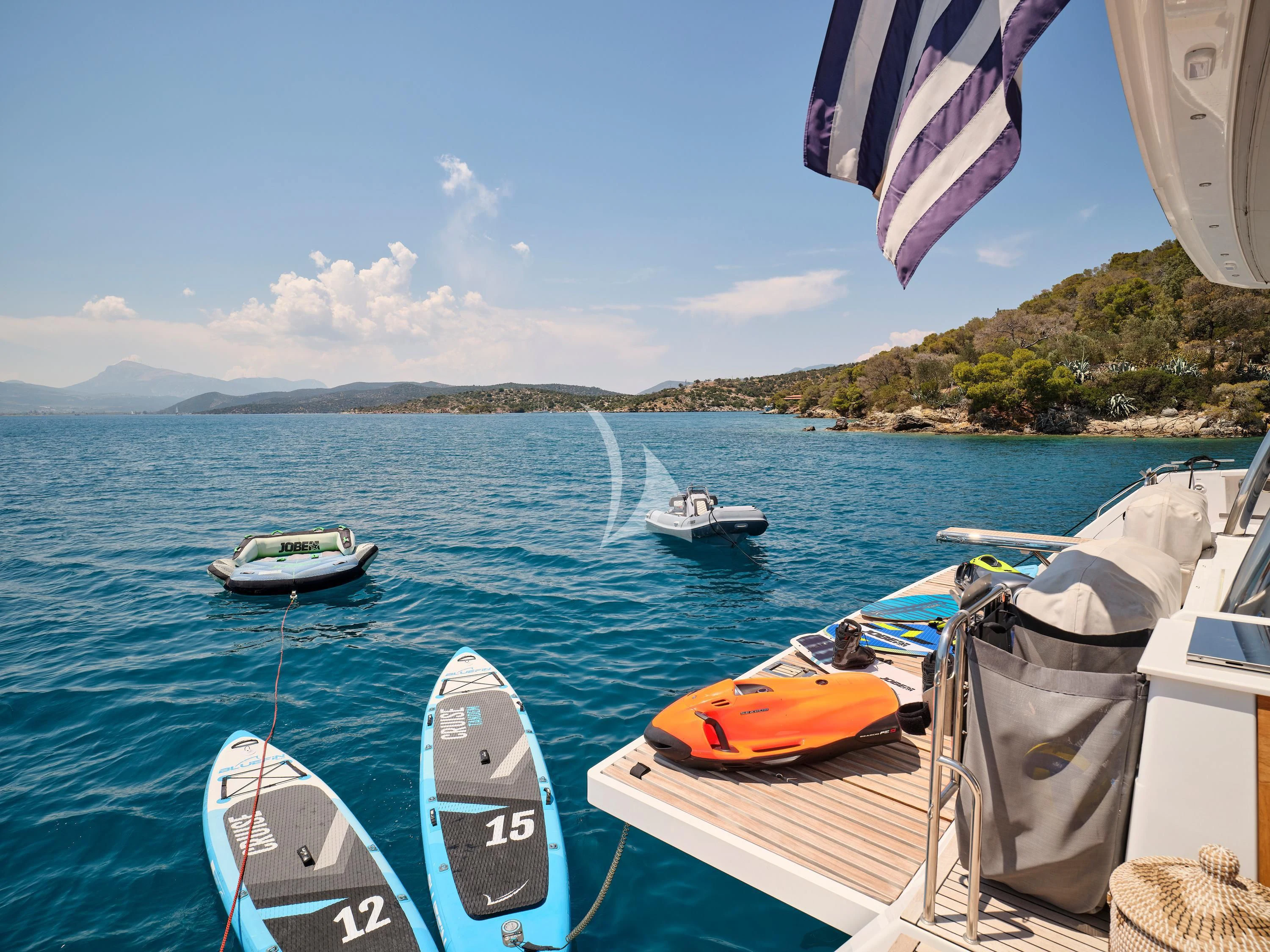 boats on the water aboard KIMATA Yacht for Charter