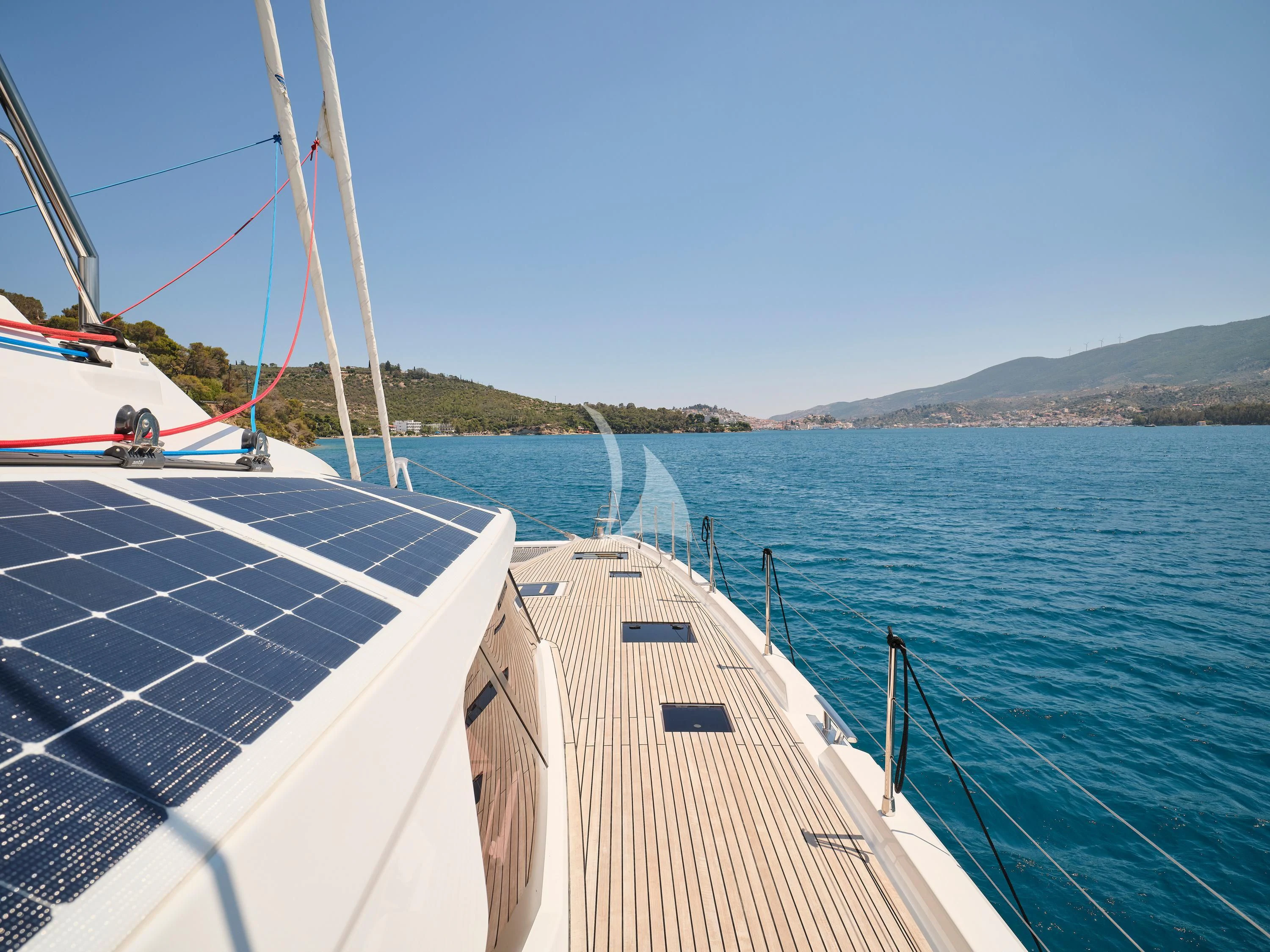 a boat on the water aboard KIMATA Yacht for Charter