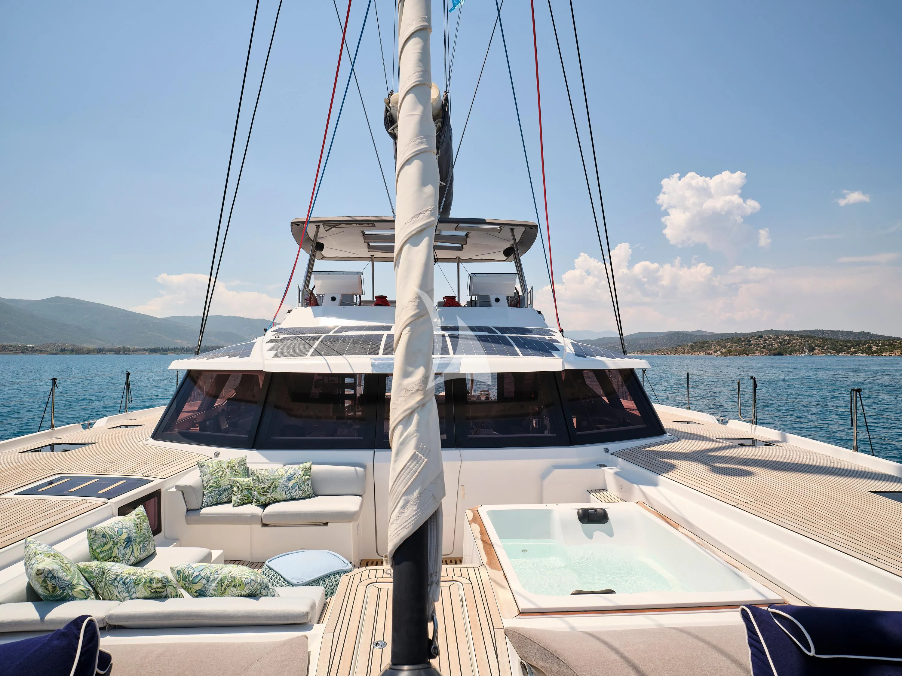 a boat on the water aboard KIMATA Yacht for Charter