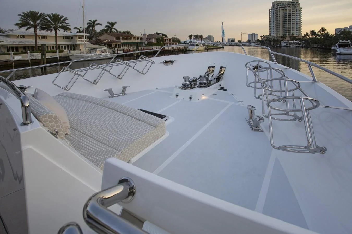 a boat on the water aboard 860 DBMY Yacht for Sale