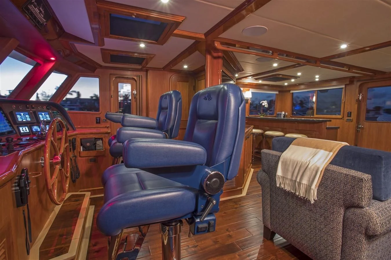 inside of a train aboard 860 DBMY Yacht for Sale