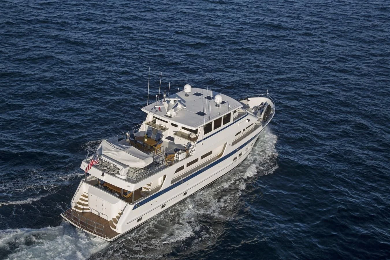 a ship in the water aboard 860 DBMY Yacht for Sale