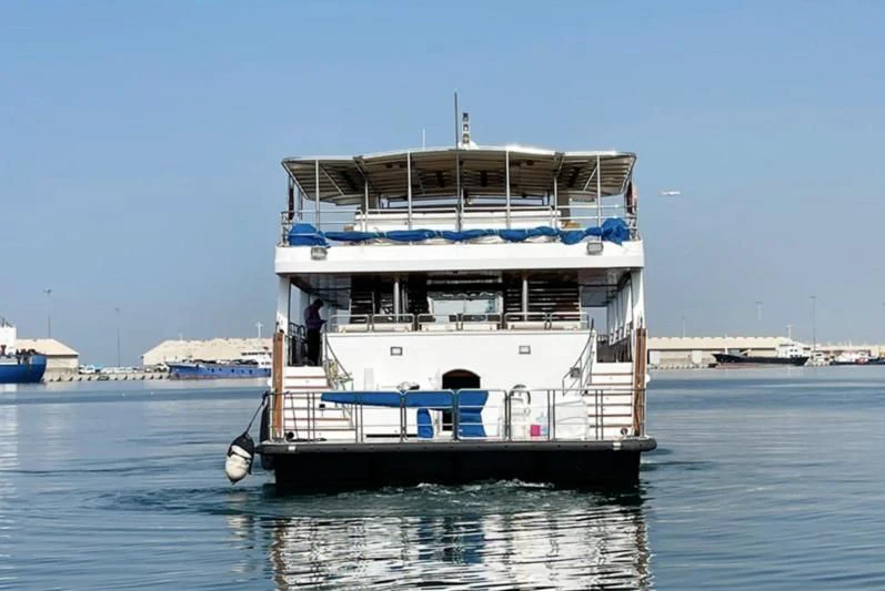 a boat on the water aboard NASAYEM Yacht for Sale