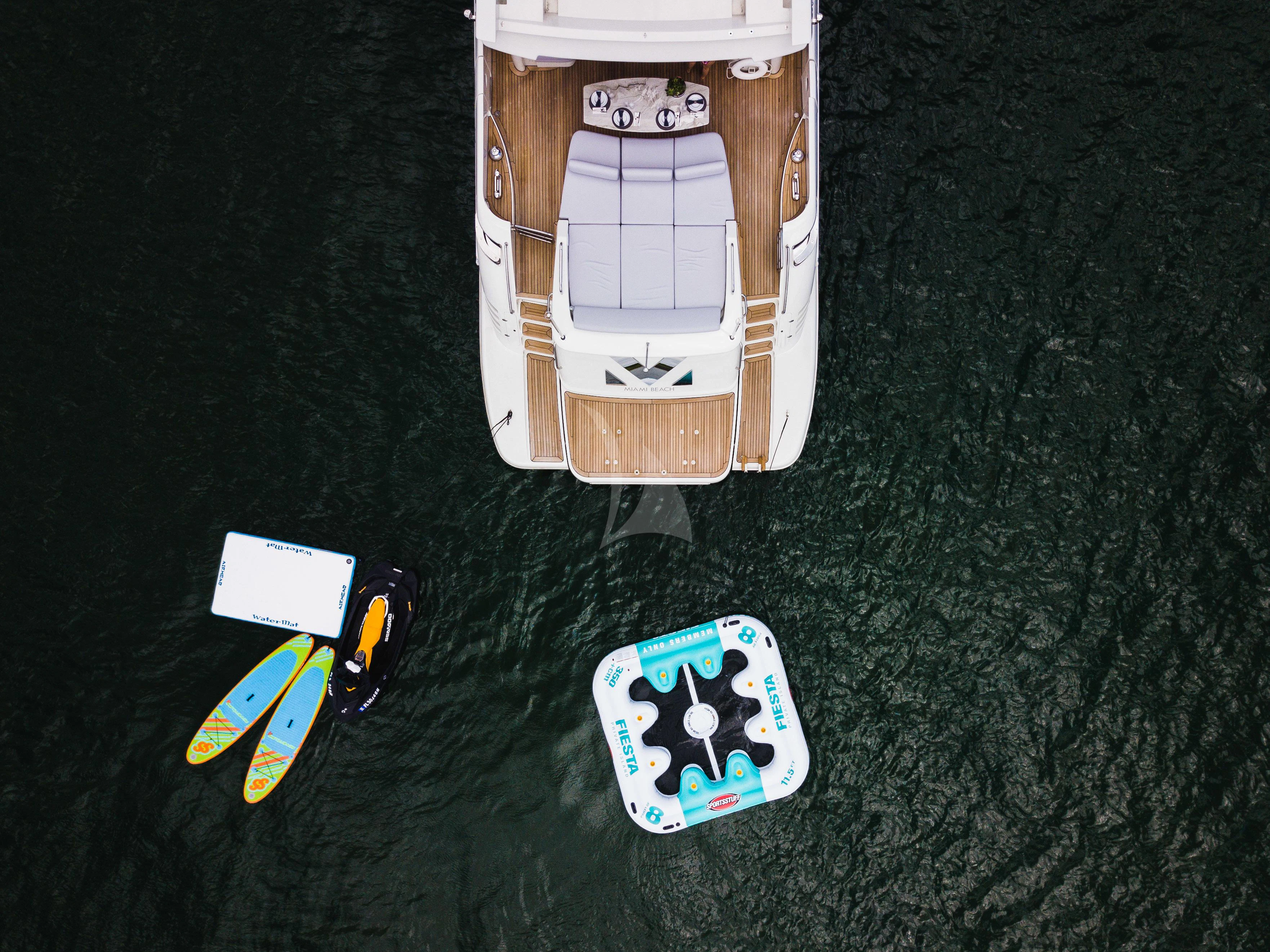 graphical user interface aboard M Yacht for Charter