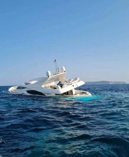 a boat in the water aboard GREEN WHISPER Yacht for Sale