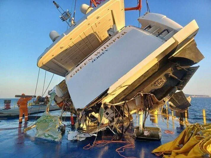 a boat on the water aboard GREEN WHISPER Yacht for Sale