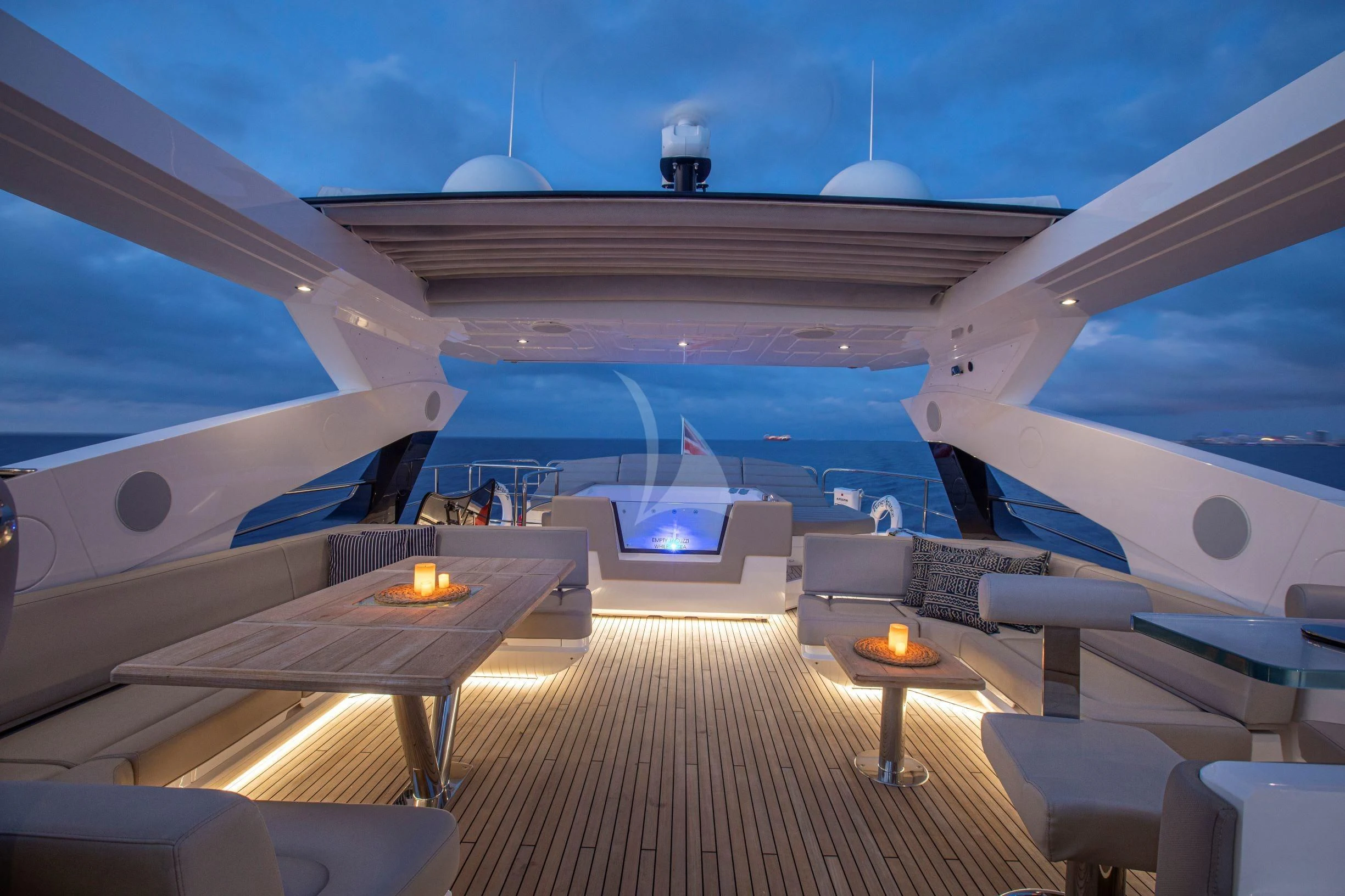 inside of a plane aboard JUST ONE MORE Yacht for Sale