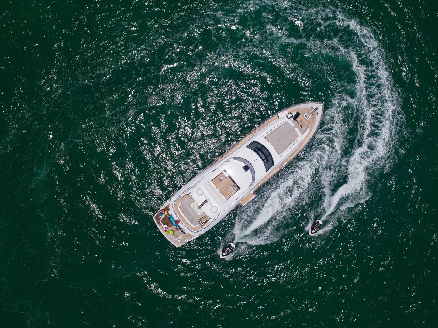 a boat in the water aboard JUST ONE MORE Yacht for Sale