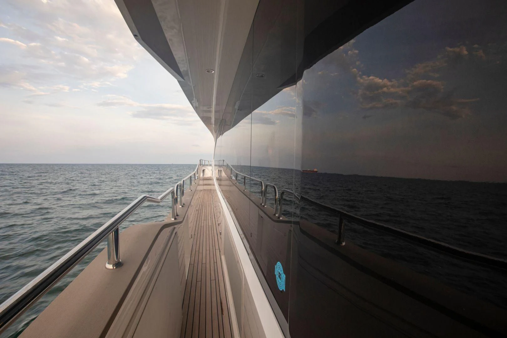 a boat on the water aboard JUST ONE MORE Yacht for Sale