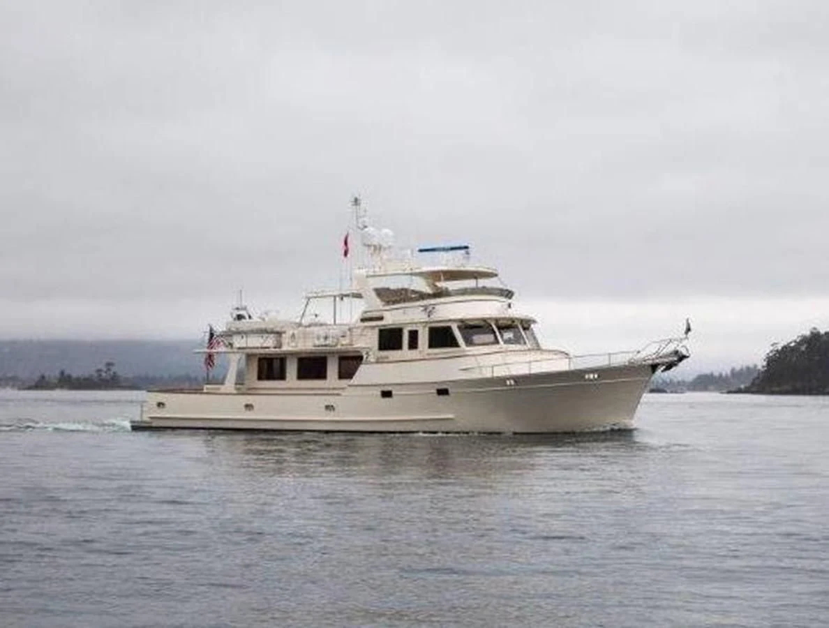 a boat on the water aboard FLEMING 78 - NEW BUILD Yacht for Sale