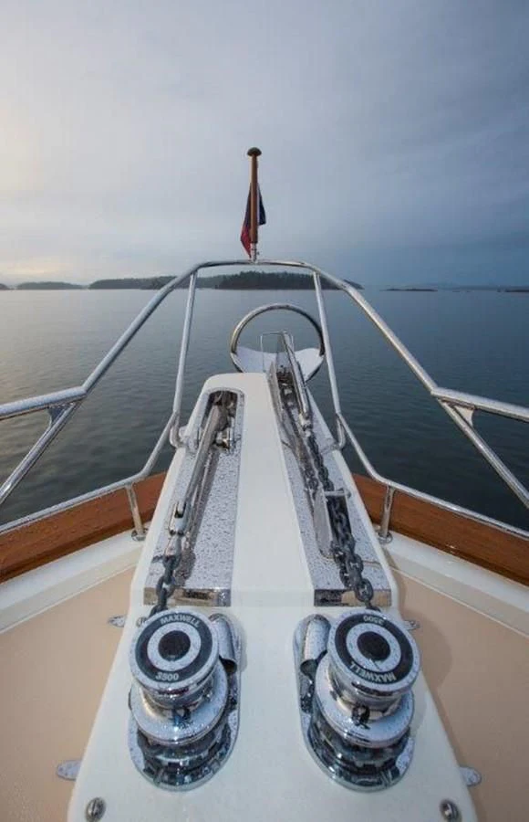 a boat on the water aboard FLEMING 78 - NEW BUILD Yacht for Sale