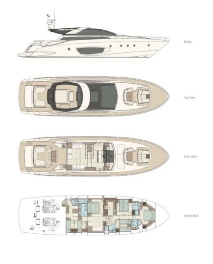 diagram aboard MANISCO Yacht for Sale
