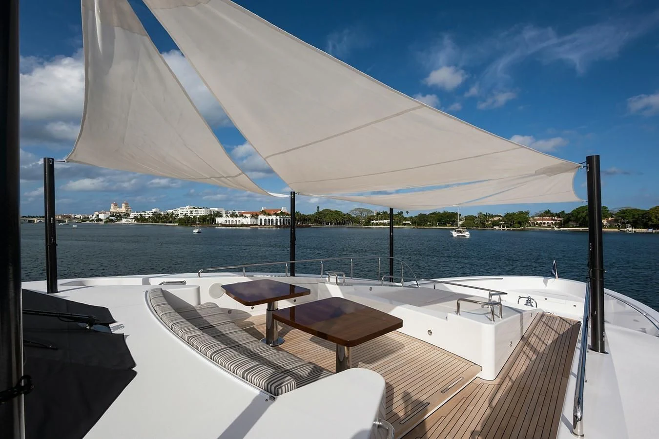 a boat on the water aboard SERENITY Yacht for Sale