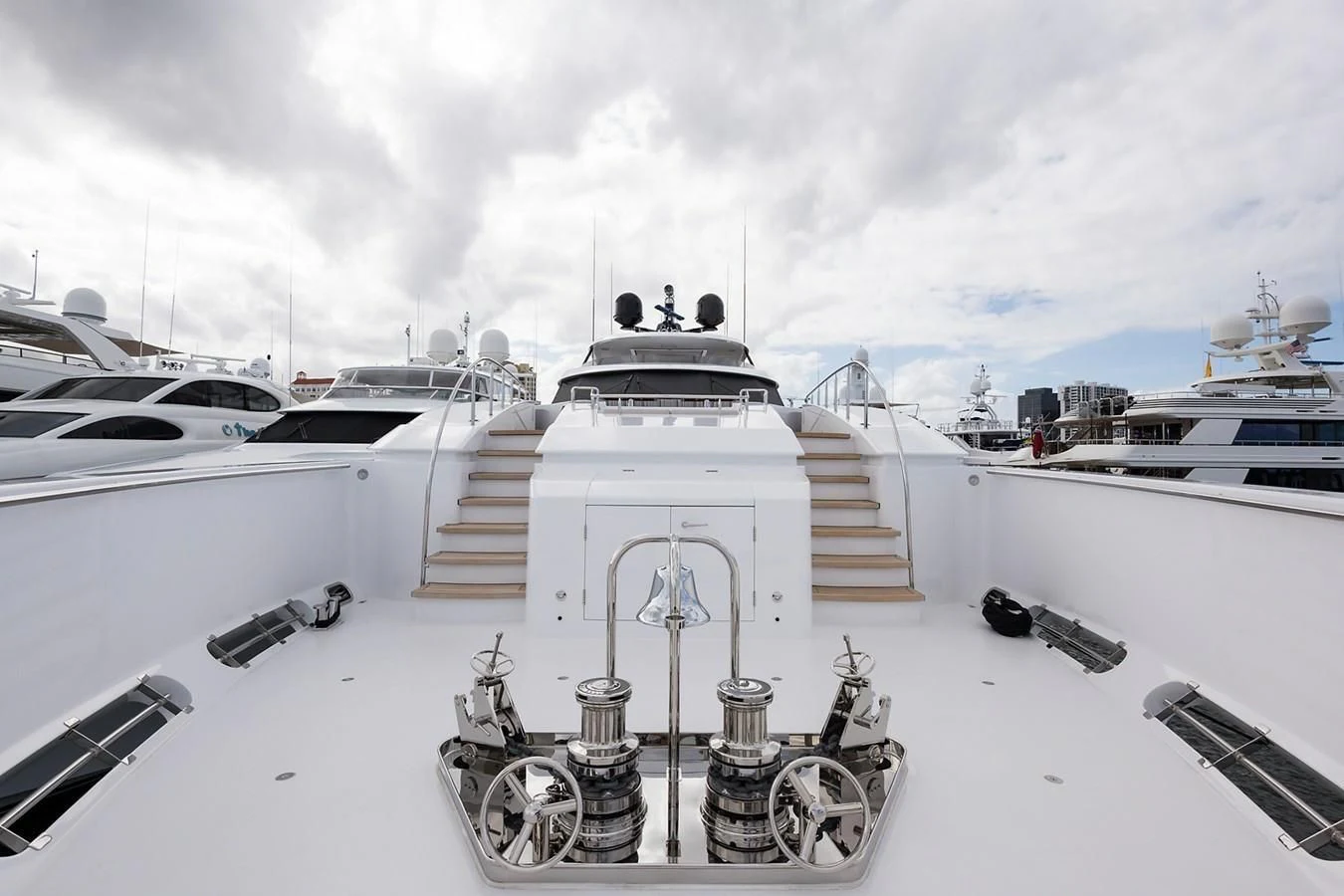 a robot on a boat aboard SERENITY Yacht for Sale
