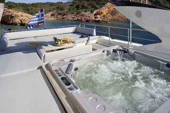 a boat on the water aboard DRAGON Yacht for Sale