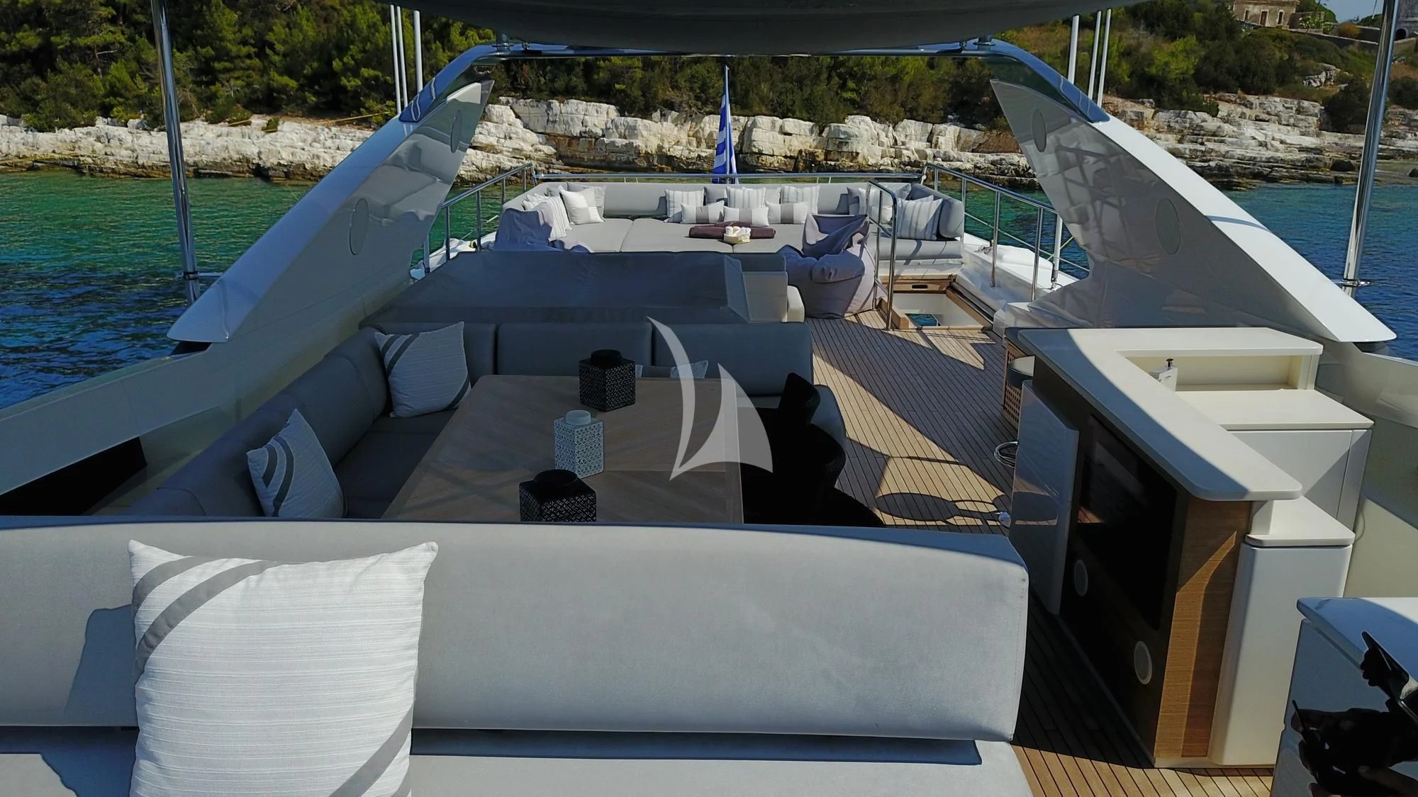 a boat on the water aboard DRAGON Yacht for Sale