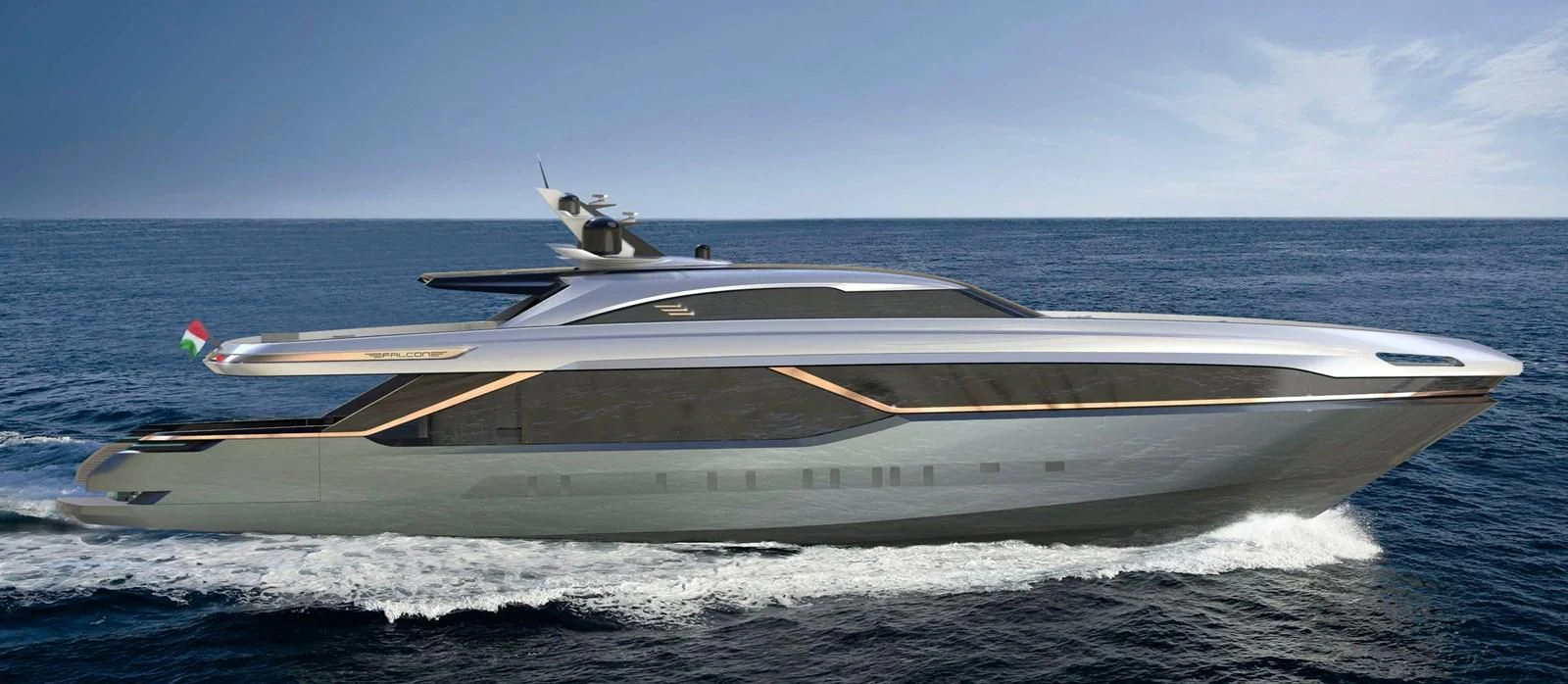 a boat on the water aboard LEGACY 45 Yacht for Sale