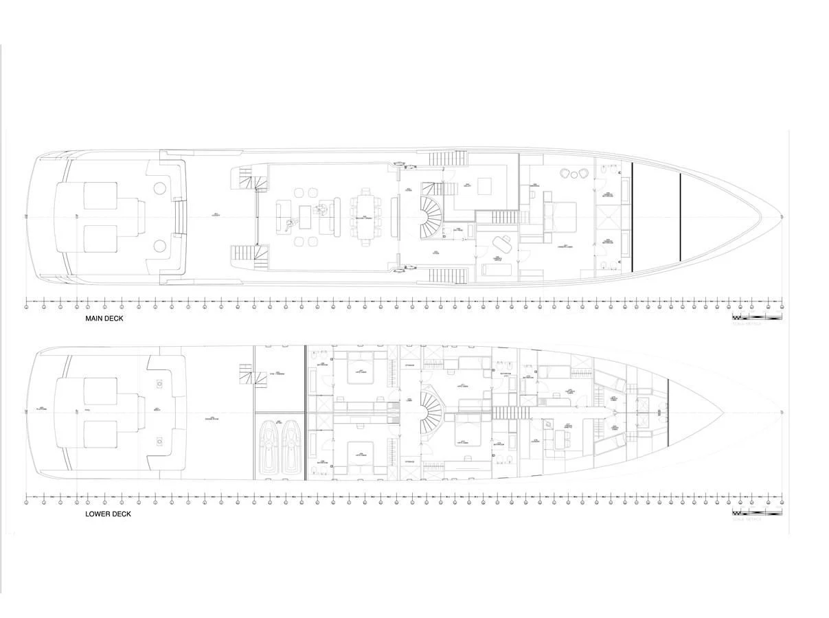 diagram, engineering drawing aboard LEGACY 45 Yacht for Sale