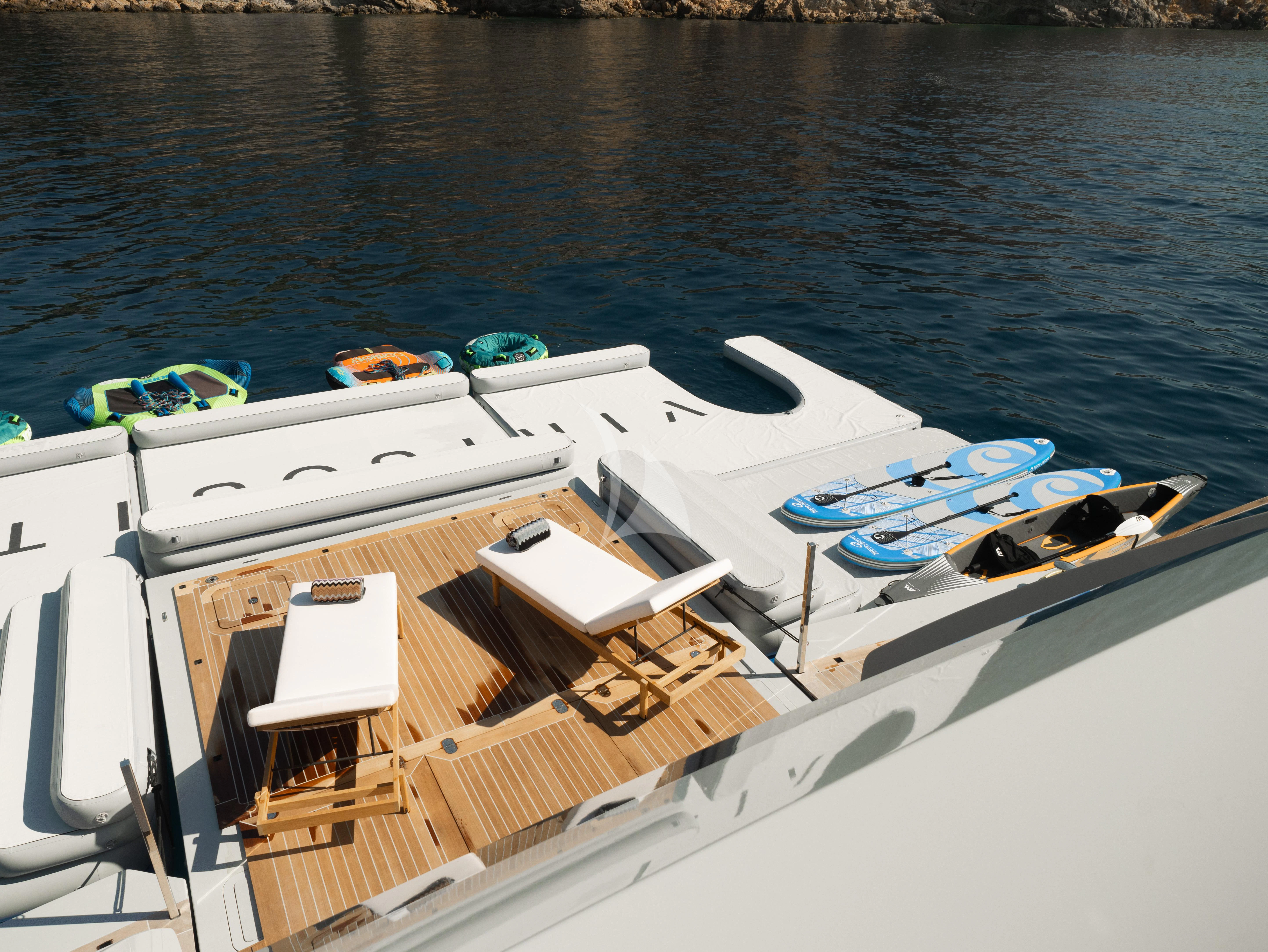 a boat on the water aboard VIRTUOSITY Yacht for Sale