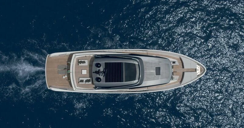 a computer in the water aboard BLUE ZONE Yacht for Sale
