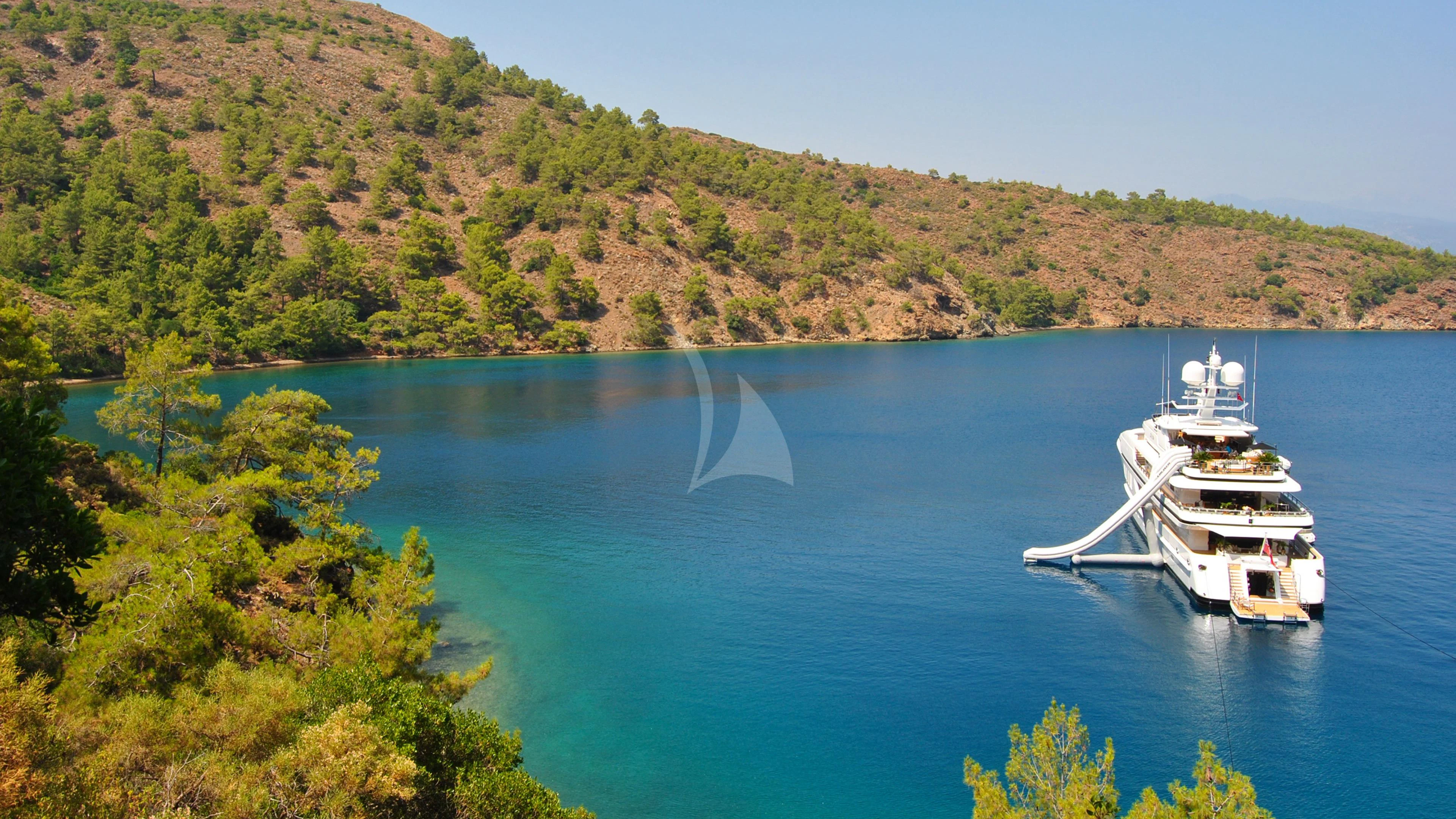 a boat on the water aboard SEALION Yacht for Sale