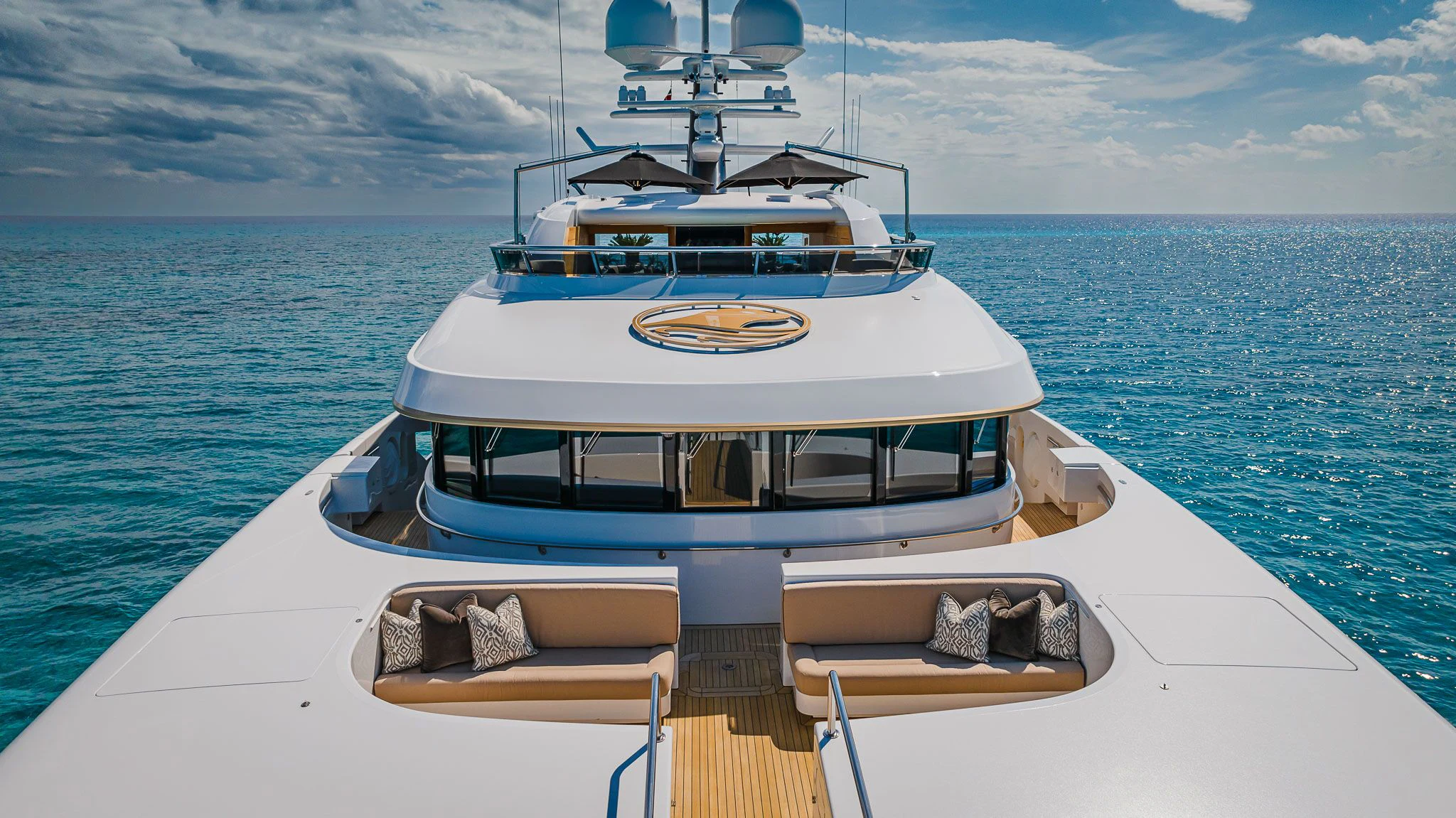 a boat on the water aboard SEALION Yacht for Sale