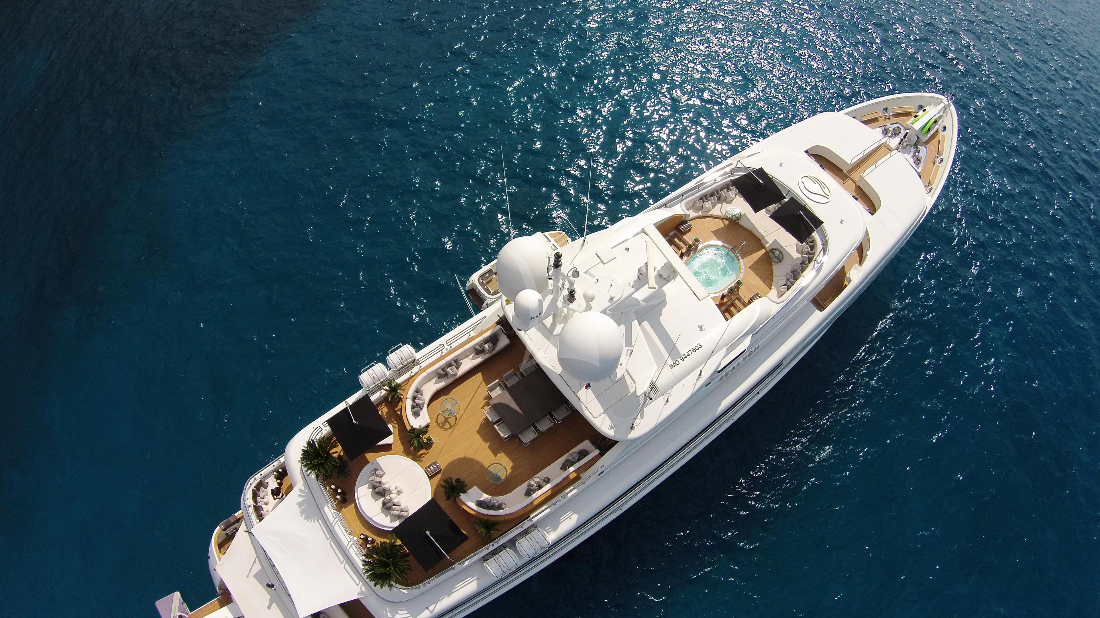 a boat in the water aboard SEALION Yacht for Sale