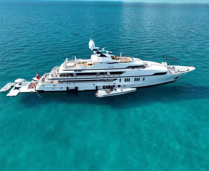 a ship in the water aboard SEALION Yacht for Sale