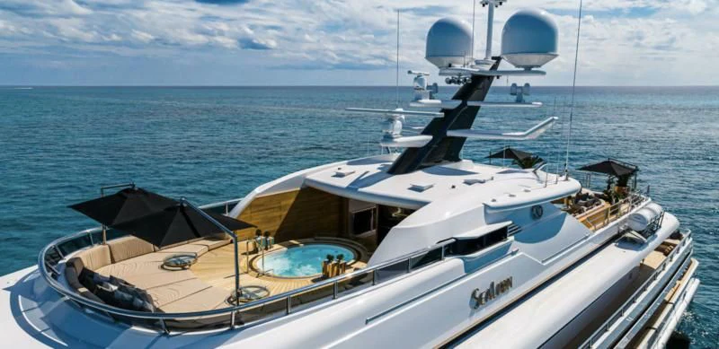 a boat on the water aboard SEALION Yacht for Sale