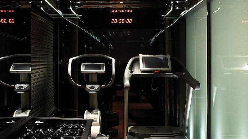 a machine with a screen aboard SEALION Yacht for Sale