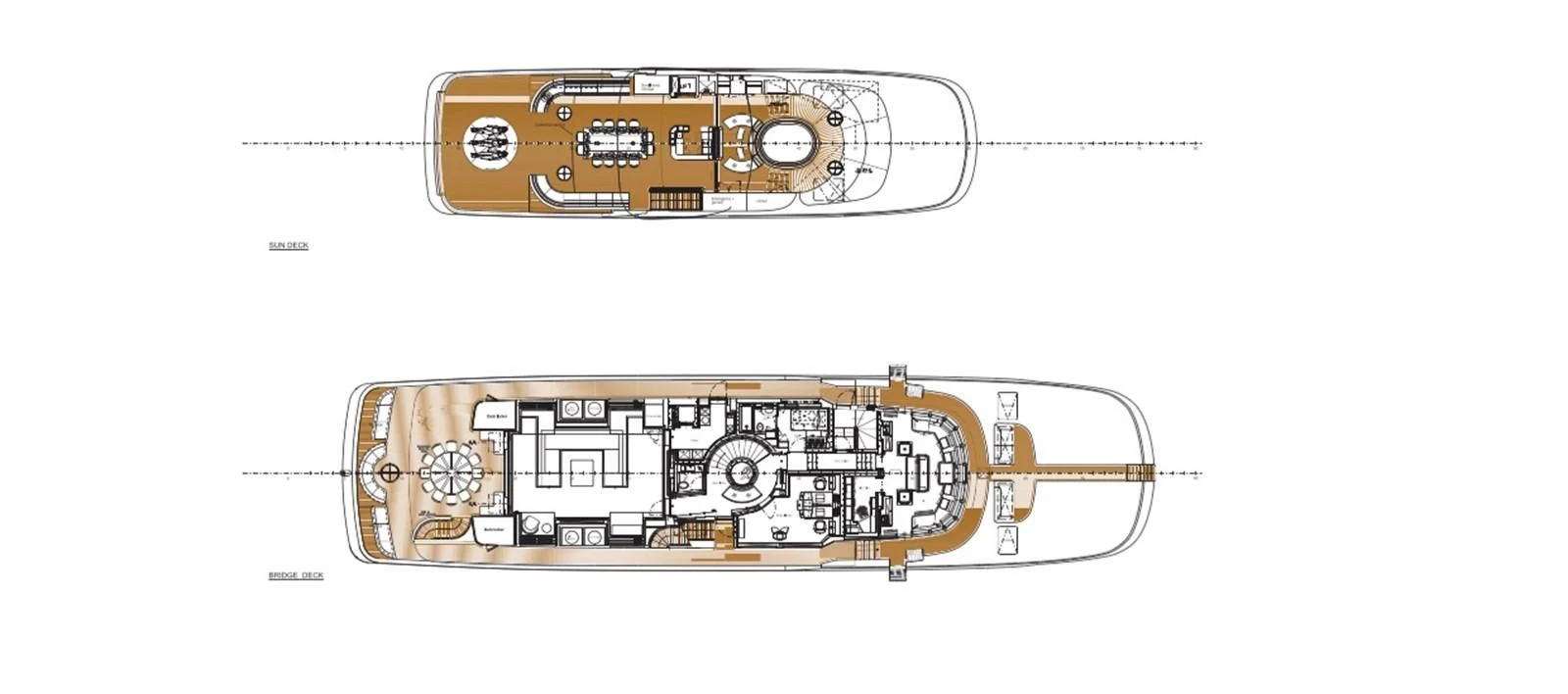 diagram aboard SEALION Yacht for Sale