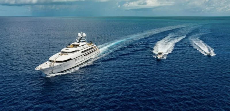 a boat on the water aboard SEALION Yacht for Sale